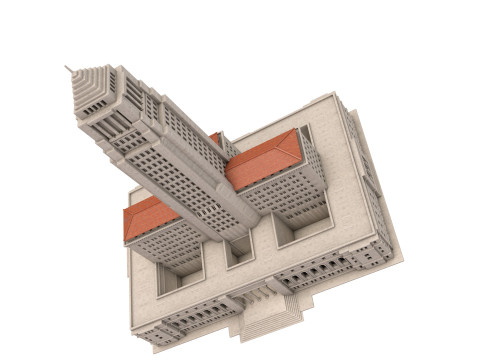 Los Angeles City Hall 3D मॉडल