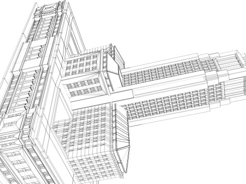 Los Angeles City Hall 3D Model