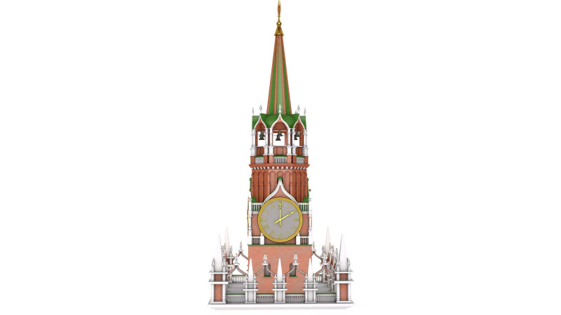 Kremlin Saati 3D Model .c4d .max .obj .3ds .fbx .stl .blend 