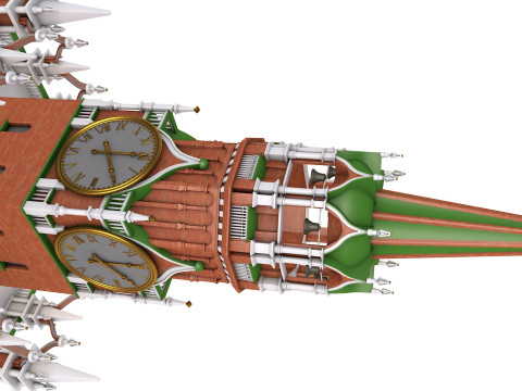 Kremlin Clock Modello 3D