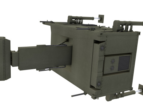 Leonardo Kronos Land Radar 3D Model