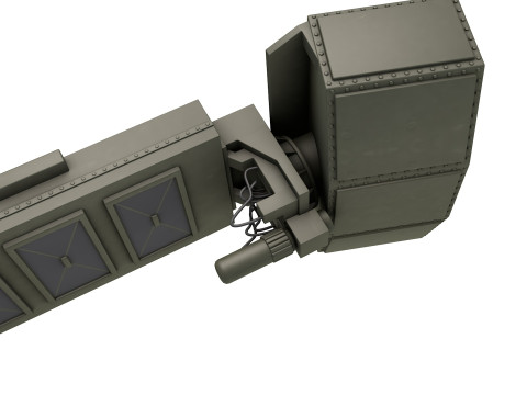 Leonardo Kronos Land Radar 3D Model