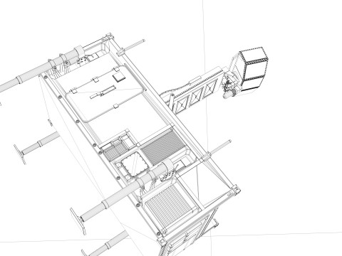 Leonardo Kronos Land Radar 3D Model