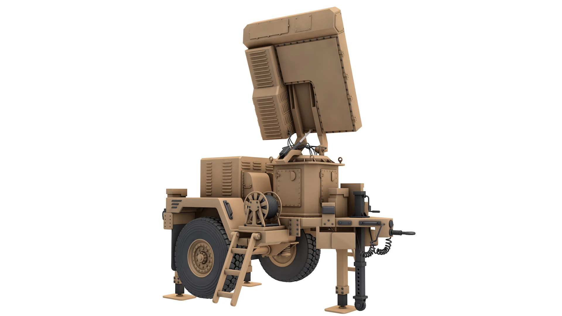 Kalkan Radar 3D Model .c4d .max .obj .3ds .fbx .stl .blend