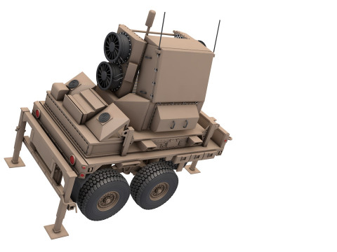 Sentinel A4 Air Defense Radar Modello 3D