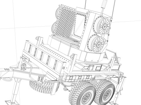 Sentinel A4 Air Defense Radar Modello 3D