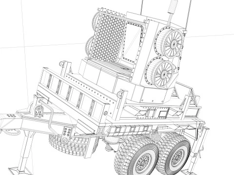 Sentinel A4 Air Defense Radar 3D Model