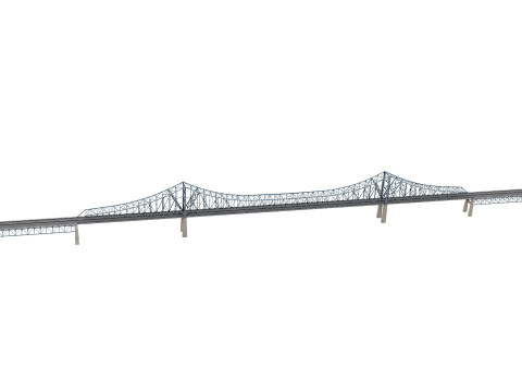 Commodore Barry Bridge 3Dモデル