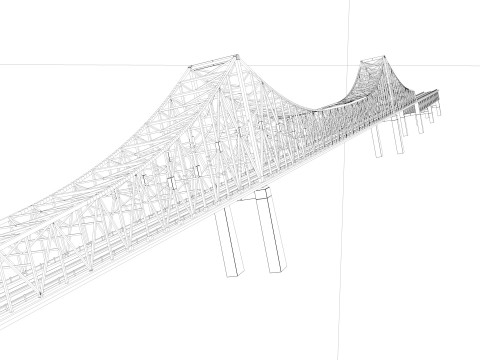 Commodore Barry Bridge 3Dモデル