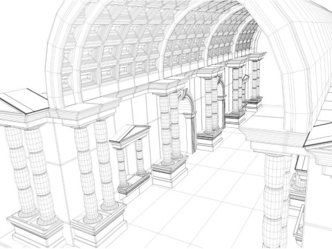 Ancient Greek Interior 3D 모델