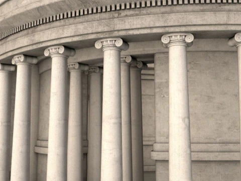 Jefferson Memorial Scene 3D Model