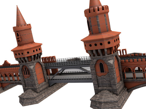 Oberbaum Bridge 3Dモデル