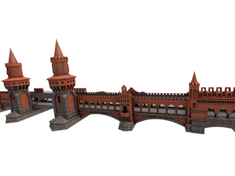 Oberbaum Bridge 3Dモデル