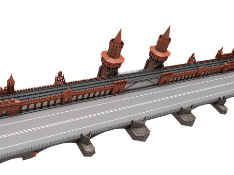 Oberbaum Bridge 3Dモデル