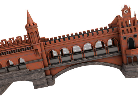 Oberbaum Bridge 3Dモデル