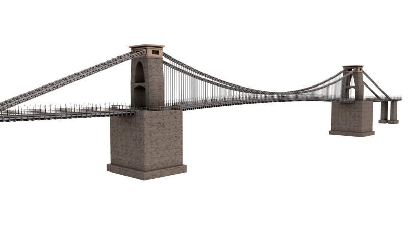 Clifton Suspension Bridge Modèle 3D .c4d .max .obj .3ds .fbx .stl .blend 