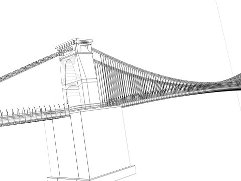 Clifton Suspension Bridge Modèle 3D
