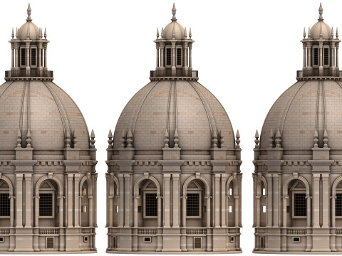 Church of Santa Engrcia 3D मॉडल