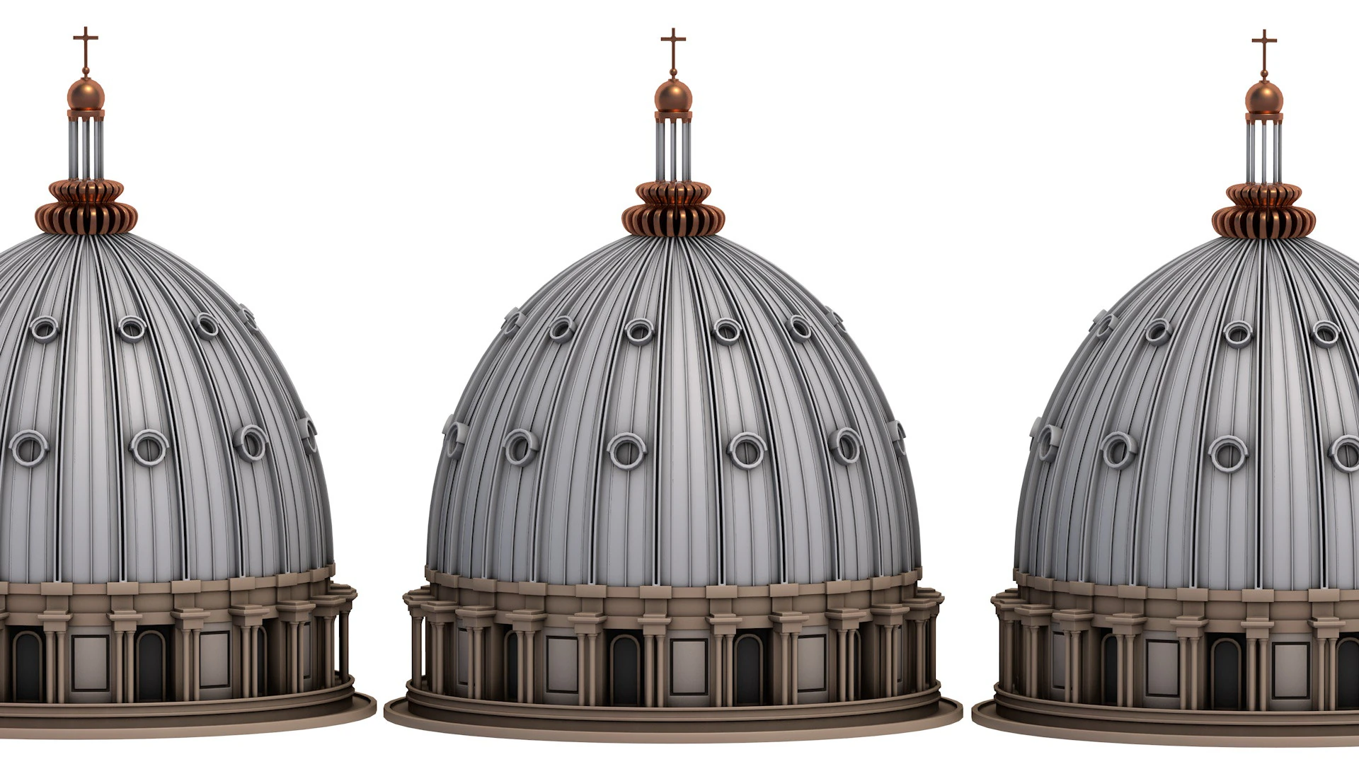 Basilica of Our Lady of Peace 3D Model .c4d .max .obj .3ds .fbx .stl .blend 