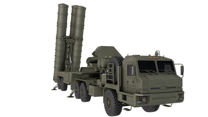 S-400 Launch Vehicle Modello 3D .c4d .max .obj .3ds .fbx .stl .blend