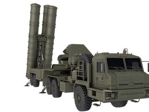 S-400 Launch Vehicle 3D Model