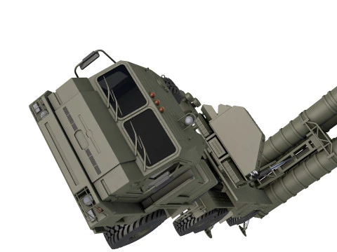 S-400 Launch Vehicle 3D Model