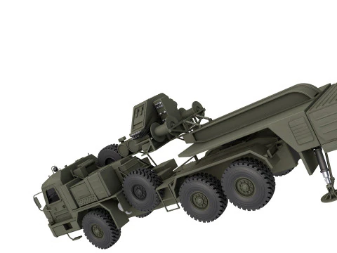 S-400 Launch Vehicle 3D Model