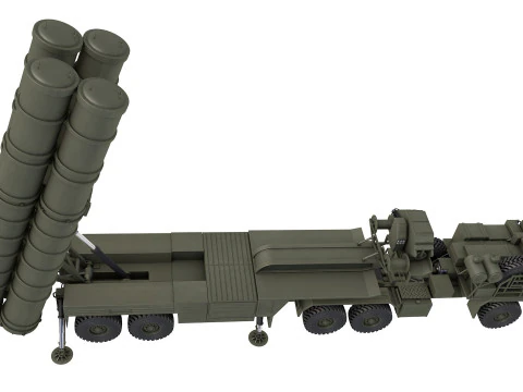 S-400 Launch Vehicle 3D Model
