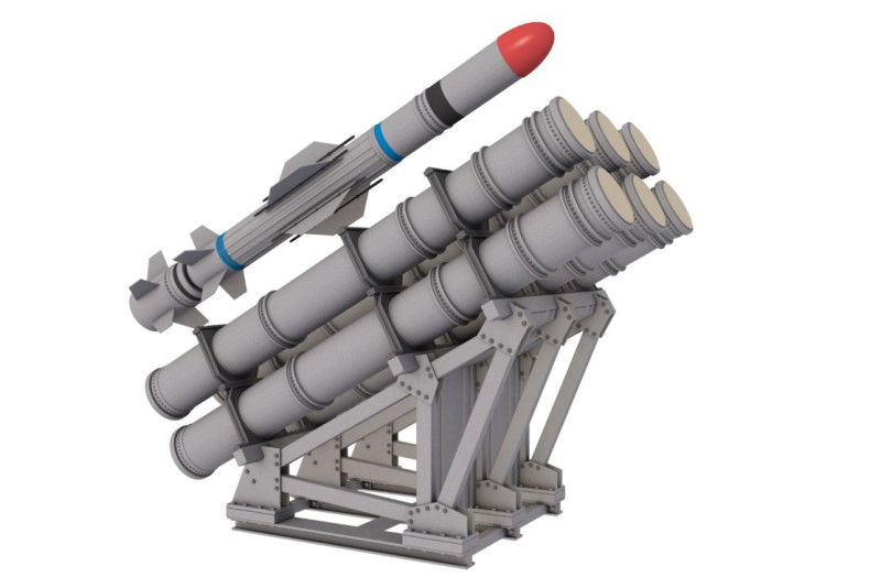 Mk-141 Missile Launching System 3D Model .c4d .max .obj .3ds .fbx .stl .blend