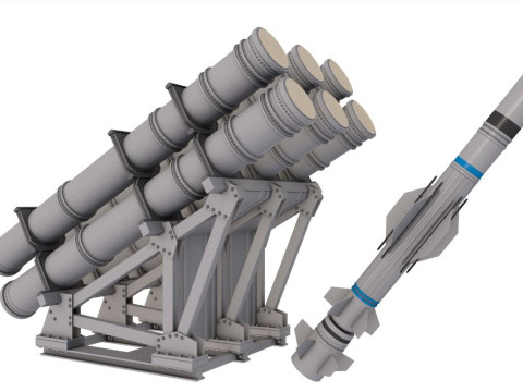 Mk-141 Missile Launching System 3D Model