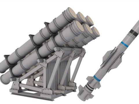 Mk-141 Missile Launching System 3D Model