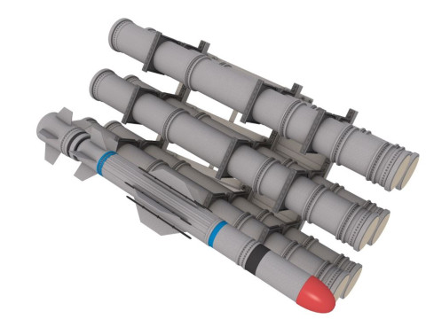 Mk-141 Missile Launching System 3D Model