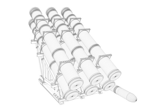 Mk-141 Missile Launching System 3D Model