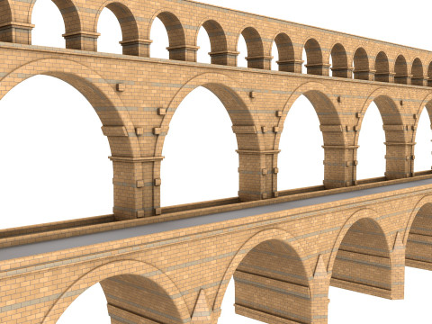 Pont Du Gard Bridge 3Dモデル