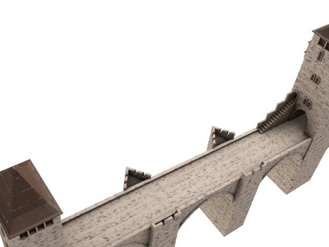 Pont Valentre Bridge Model 3D
