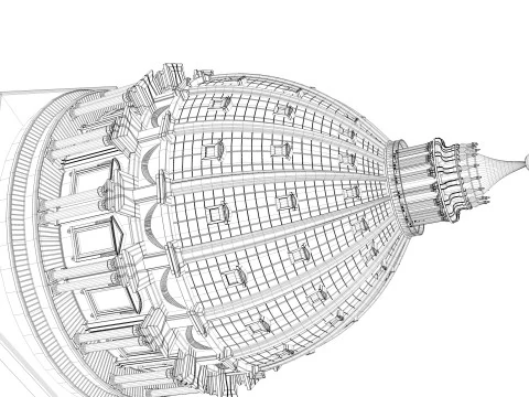 Bas&iacute;lica de S&atilde;o Pedro Modelo 3D