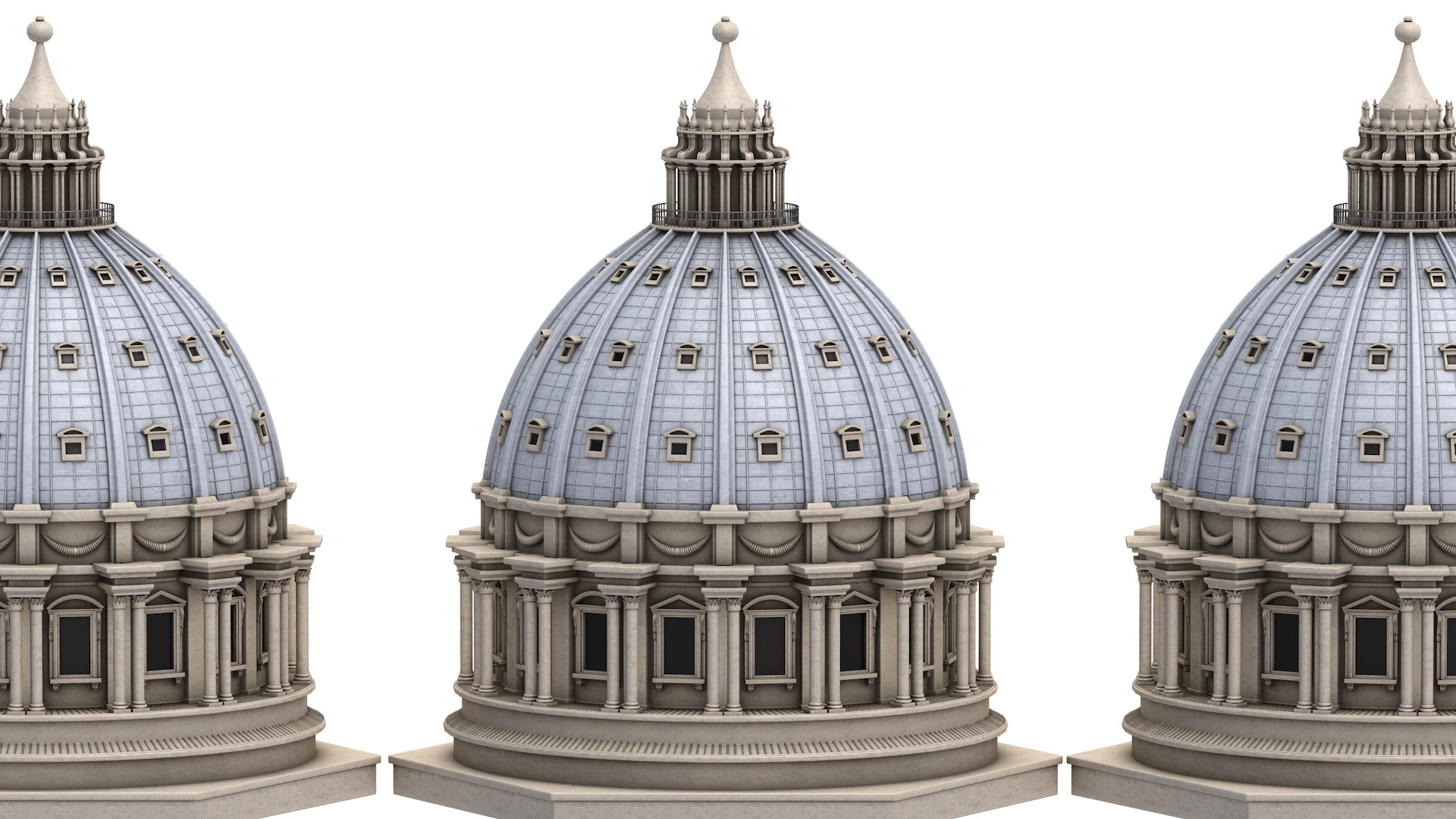 Bas&iacute;lica de S&atilde;o Pedro Modelo 3D .c4d .max .obj .3ds .fbx .stl .blend 