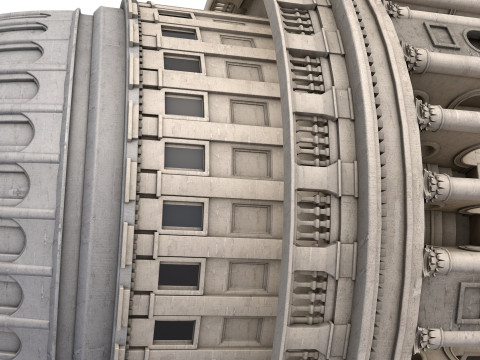St Paul Cathedral 3D Модель