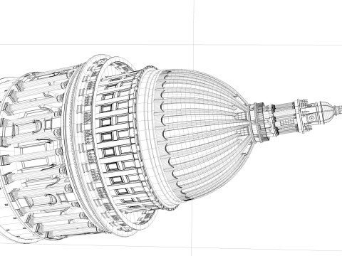 St Paul Cathedral 3D Модель