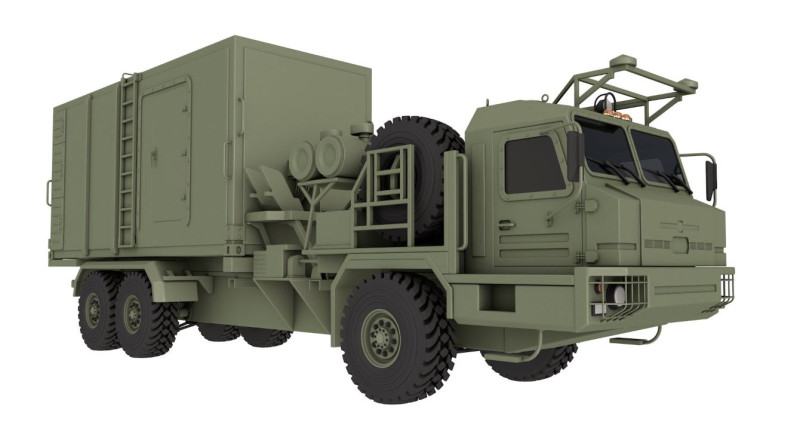 50K6 Command Control Vehicle S-350 Vityaz 3D Model .c4d .max .obj .3ds .fbx .stl .blend