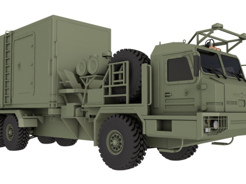50K6 Command Control Vehicle S-350 Vityaz 3D Model