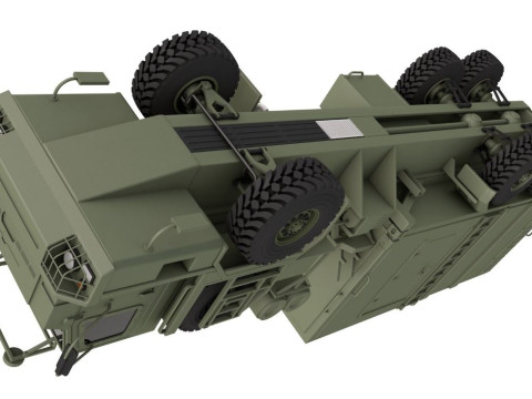 50K6 Command Control Vehicle S-350 Vityaz 3D Model