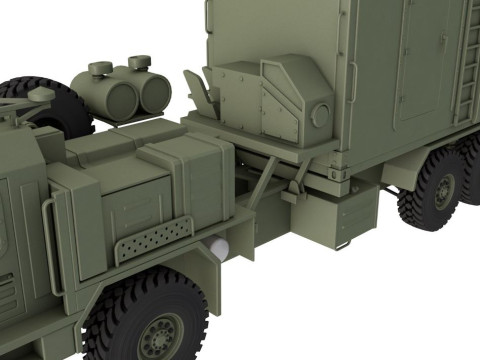 50K6 Command Control Vehicle S-350 Vityaz 3D Model