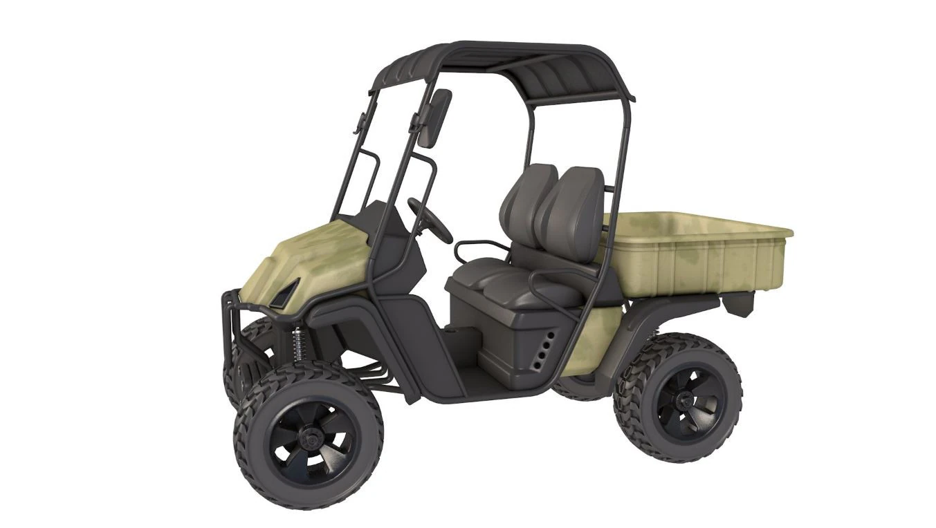 Military ATV 3D Model .c4d .max .obj .3ds .fbx .stl .blend 