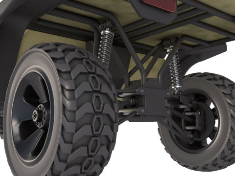 Military ATV 3D 模型