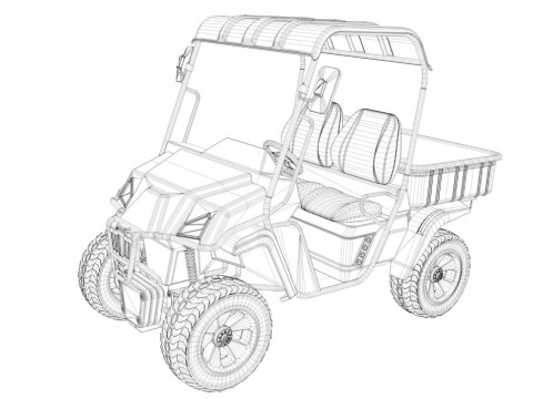Military ATV 3D 模型