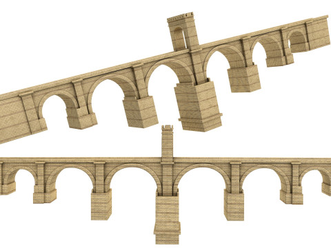 PUENTE DE ALCANTARA BRIDGE 3D 모델