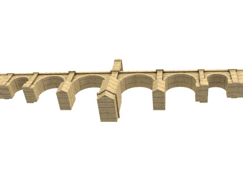 PUENTE DE ALCANTARA BRIDGE 3D Модель
