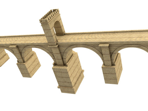 PUENTE DE ALCANTARA BRIDGE 3D Модель