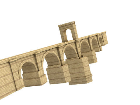 PUENTE DE ALCANTARA BRIDGE 3D Модель
